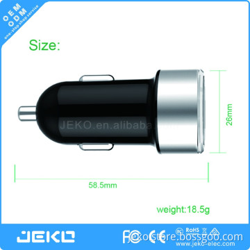 Good quality Round shape car charger adapter, 3.1A dual usb car charger